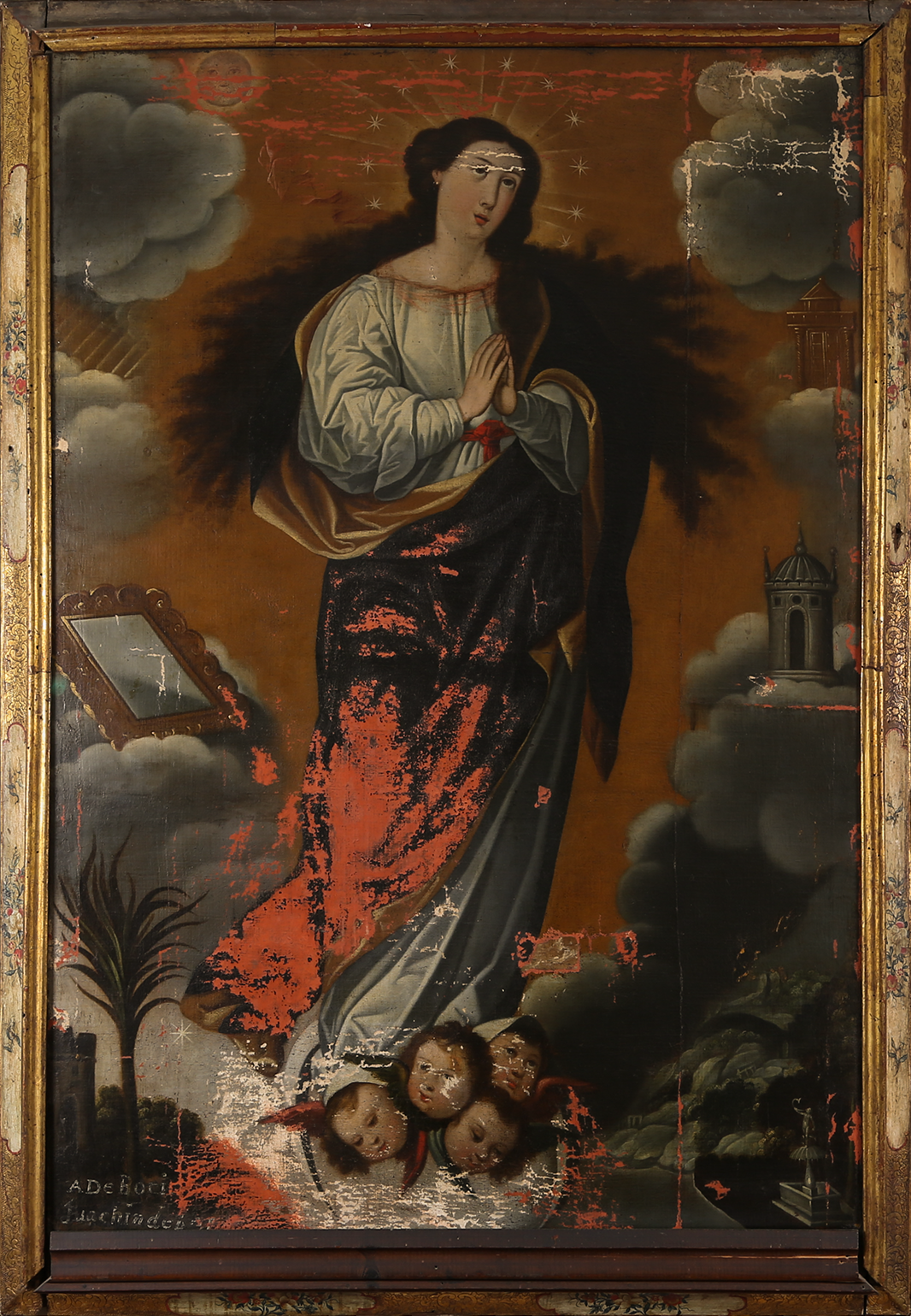 Inmaculada Concepción, anónimo, siglo XVII, óleo sobre lienzo