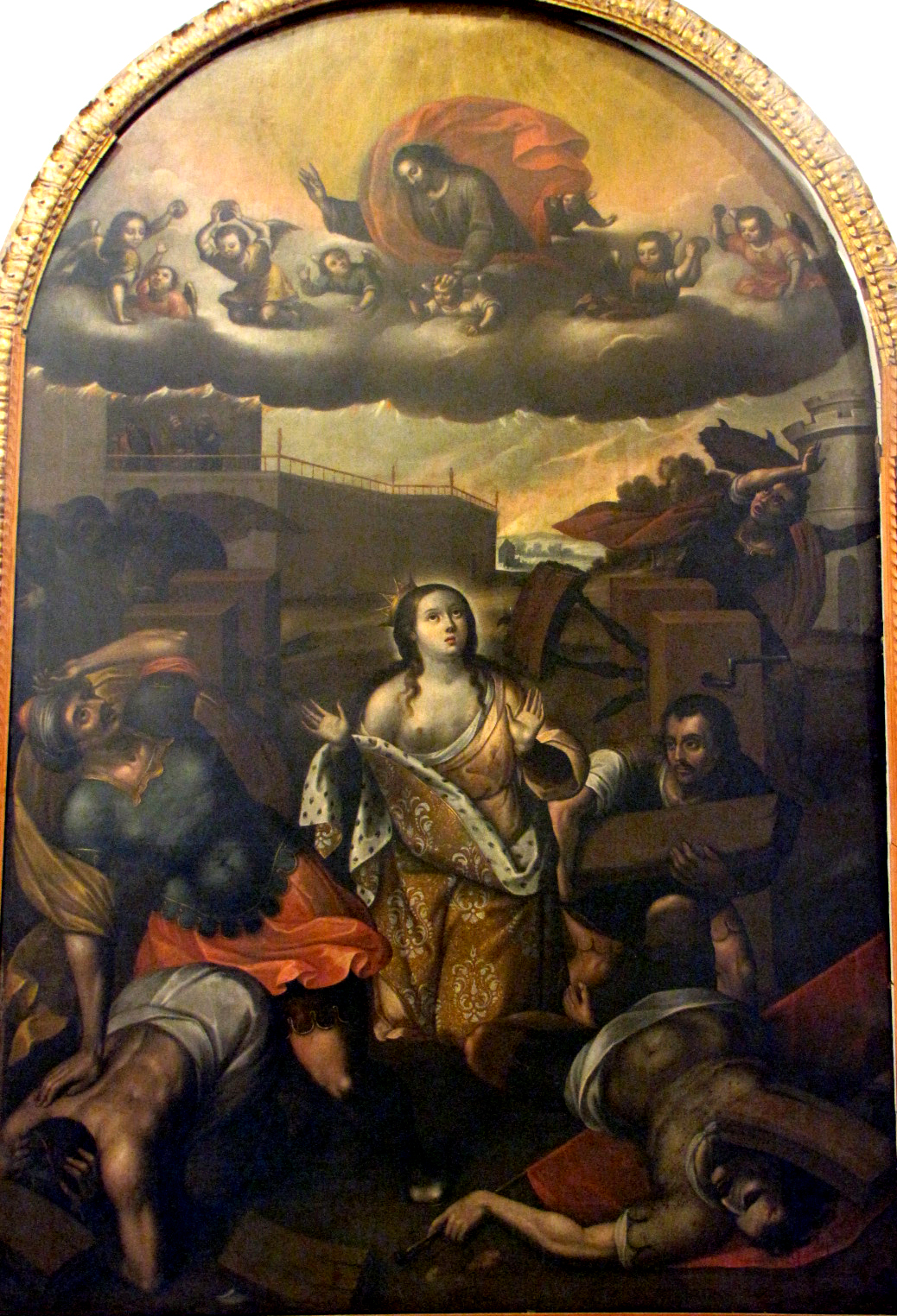 Santa Catalina de Alejandría, atribuido a Gregorio Vásquez de Arce y Ceballos, 1689, óleo sobre lienzo