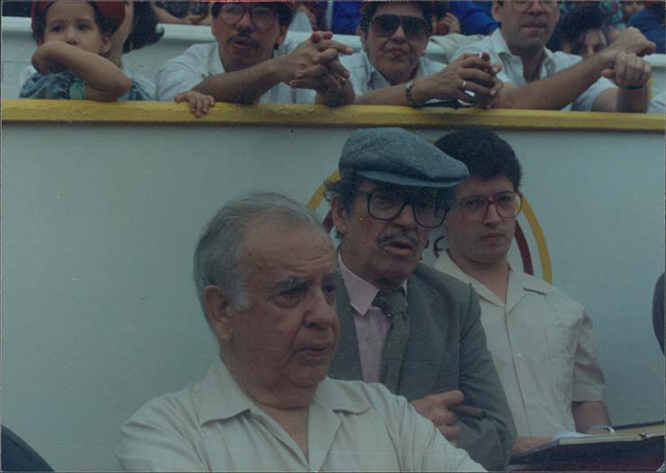 Mario Laserna en corrida de toros 4 (acompañado)