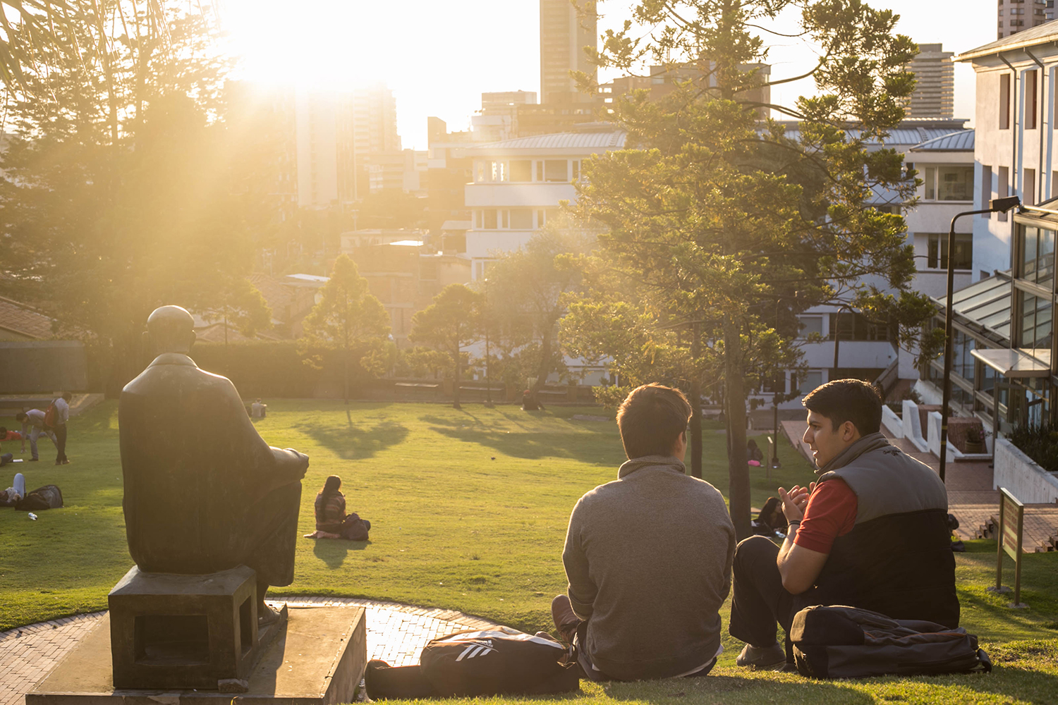 Fotografía prado el bobo en el atardecer